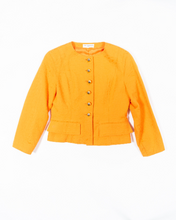 Load image into Gallery viewer, Tangerine Orange Balenciaga Skirt Suit, 1980s