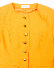 Load image into Gallery viewer, Tangerine Orange Balenciaga Skirt Suit, 1980s