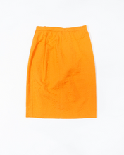 Load image into Gallery viewer, Tangerine Orange Balenciaga Skirt Suit, 1980s
