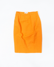 Load image into Gallery viewer, Tangerine Orange Balenciaga Skirt Suit, 1980s