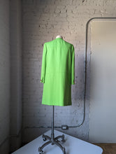 Load image into Gallery viewer, 1960&#39;s Lime Green Long Top Coat/Duster Jacket