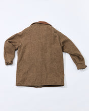 Load image into Gallery viewer, Wool Tweed Jacket With Leather Collar and Buttons