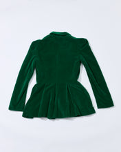 Load image into Gallery viewer, 1970's Green Cotton Velvet Blazer