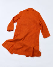 Load image into Gallery viewer, 1960's Bonwit Teller Orange Long Coat