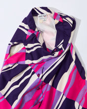 Load image into Gallery viewer, 1960s Bold Print Bight Pink and Purple Maxi skirt