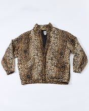 Load image into Gallery viewer, 1990's Silk Leopard Print Bomber Jacket