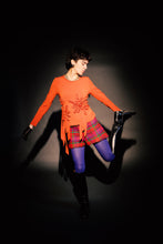 Load image into Gallery viewer, Red Jersey Joseph Ribkoff Rosette Top