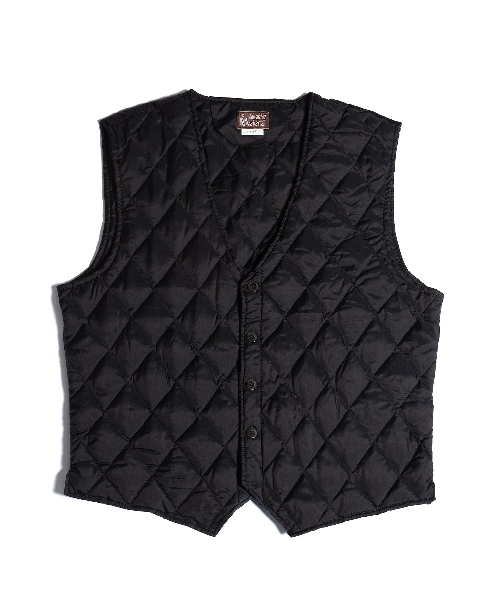 nylon vest black made in italy sullen-