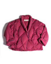 Load image into Gallery viewer, 1970s Raspberry Cotton Cropped Down Puffer by  &quot;Warmer things.