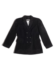 Load image into Gallery viewer, 90&#39;s Jil Sander Double Breasted Black Angora Blend Blazer