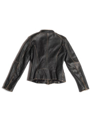 Load image into Gallery viewer, Danier Leather Moto Jacket with Patina leather XS