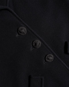 1980s Black Wool Valentino Coat