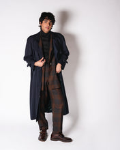 Load image into Gallery viewer, Brown and Charcoal Plaid Wool Pant Suit