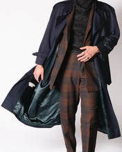 Load image into Gallery viewer, Brown and Charcoal Plaid Wool Pant Suit