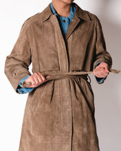 Load image into Gallery viewer, 1980s Beige Suede Trench