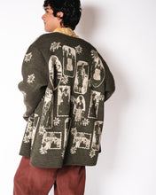 Load image into Gallery viewer, Geiger Jacquard Knit Pictorial Cardigan