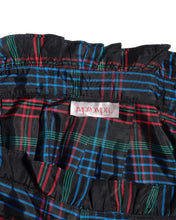 Load image into Gallery viewer, 80&#39;s Plaid Taffeta Skirt with Paper Bag waist