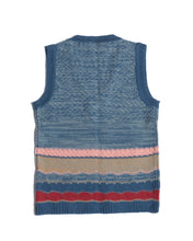 Load image into Gallery viewer, 1970s Bobbie Brooks Blue Intarsia Knit Vest