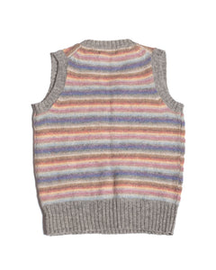 1980s Hunt Club Pastel Ombre Wool Knit vest