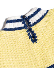 Load image into Gallery viewer, Blue and Yellow Stripe Mockneck vest