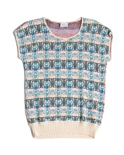Load image into Gallery viewer, 1980s Jacquard Knit Tech Vest Blues