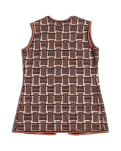 Load image into Gallery viewer, 1970s Brown and Orange Lattice Knit Vest