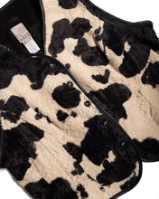 Load image into Gallery viewer, 90s Cow Print Fun Fur Vest