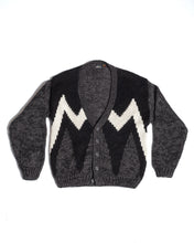 Load image into Gallery viewer, 1980s Chunky Graphic Knit  Cardigan by Street Scenes