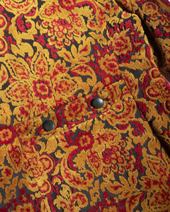 1960s Tapestry Coat with Leather buttons