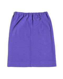 1980s Purple Knit Skirt Suit