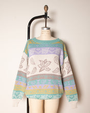 Load image into Gallery viewer, 80s Laurel Wool Knit Jacquard Sweater