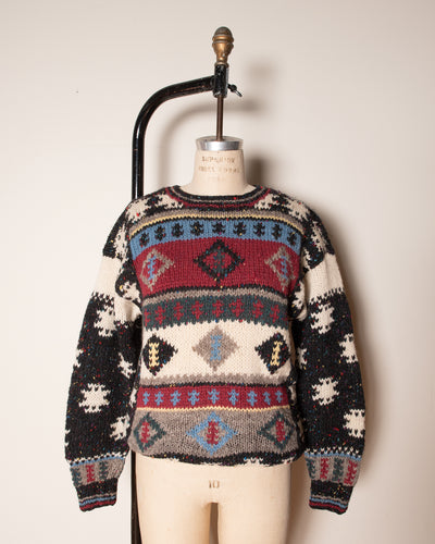 Woolrich Chunky Intarsia Knit Sweater