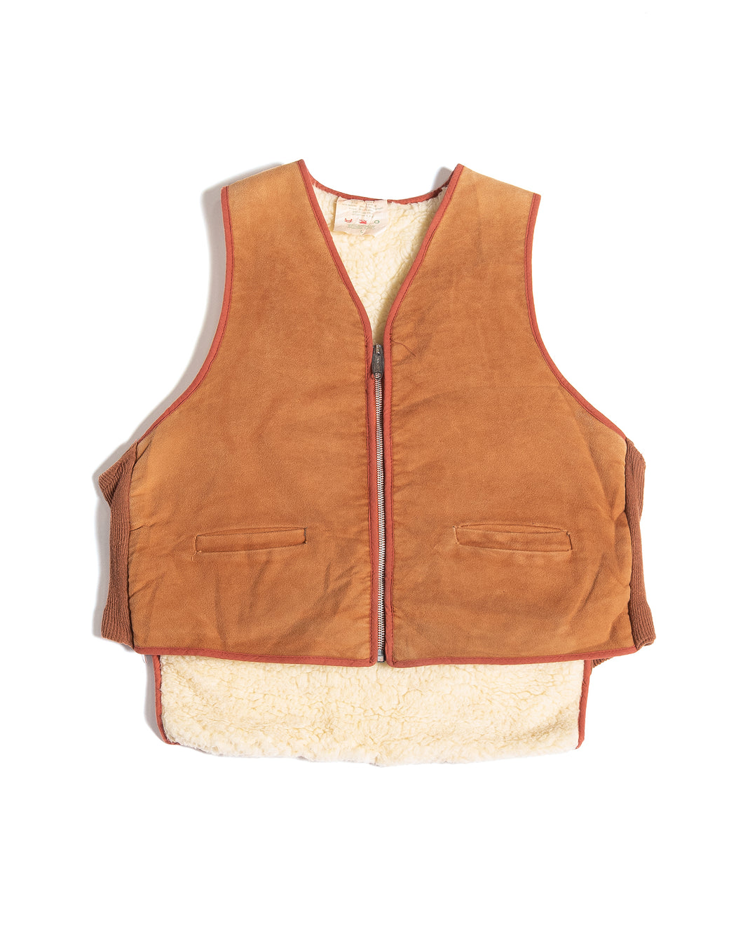 1960s Chamois Vest with Fleece Lining, large