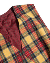 Load image into Gallery viewer, 70s Cropped Red Plaid Tartain Wool Vest