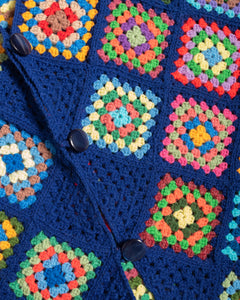 70s Rainbow Crochet Vest