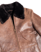 Load image into Gallery viewer, Cropped Brown Shearling Coat Danier