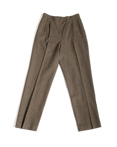 Olive Wool Pendleton Trousers