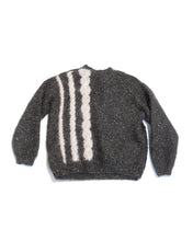 Load image into Gallery viewer, Cableknit Mohair Sweater Grey White