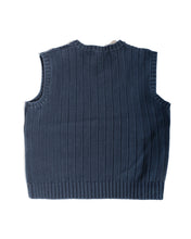 Load image into Gallery viewer, Polo Ralph Lauren Cropped Navy Cotton Vest