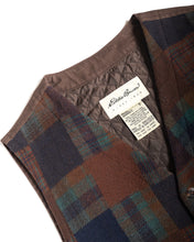 Load image into Gallery viewer, 90s Eddie Bauer Wool Pathchwork Plaid Vest