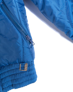 70s Cobalt Blue Fera Ski Jacket with Puff Sleeves