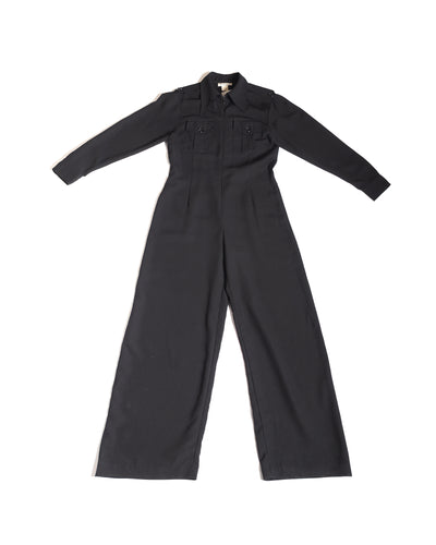 1990's Black Wide Leg Jumpsuit