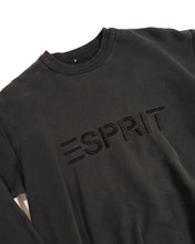 Load image into Gallery viewer, 90s Faded Black Esprit Sweatshirt with Black embroidered logo