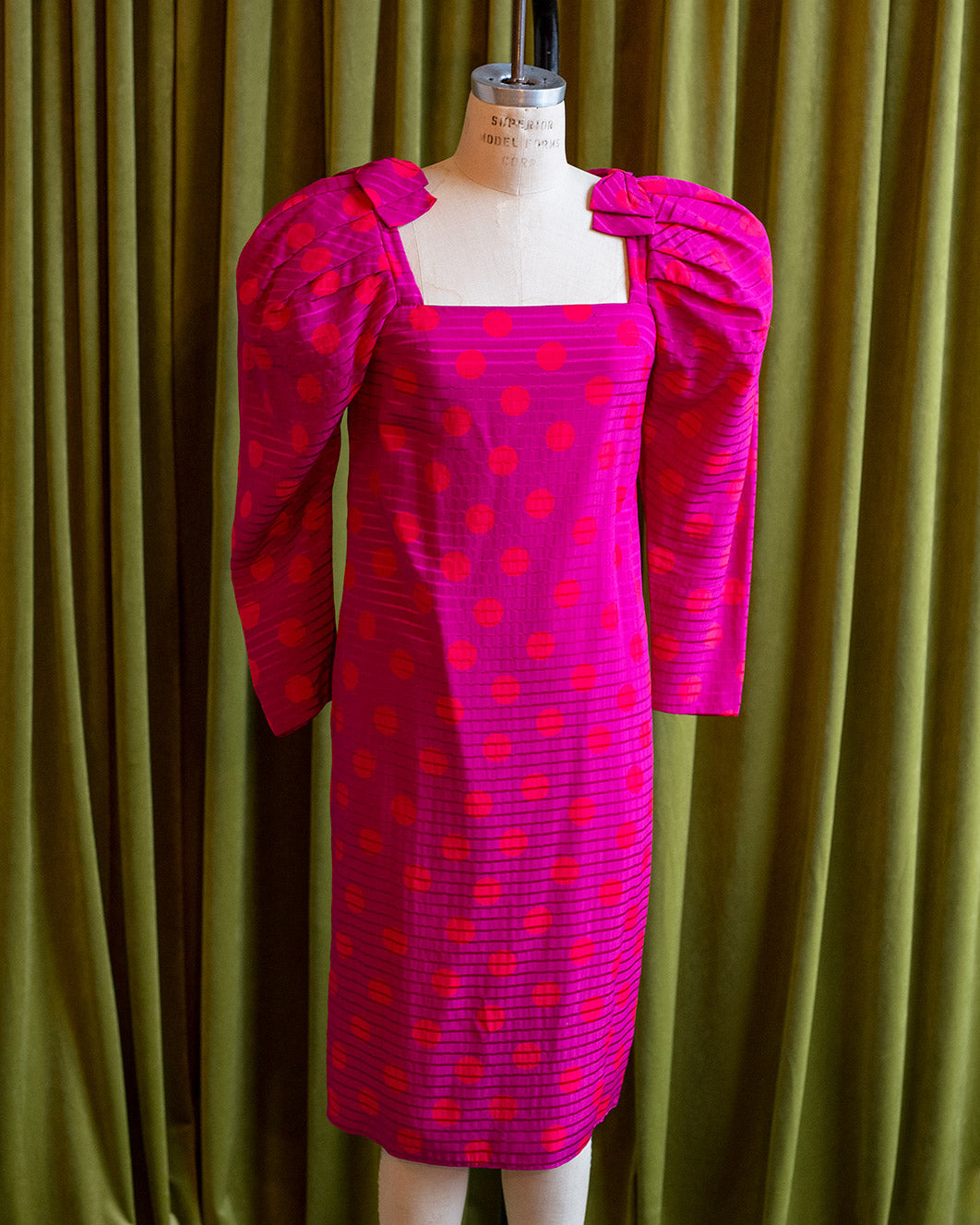 pink dress 80s Vintage 80s Does 50s Blush Pink Dress