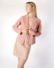 Load image into Gallery viewer, 90s Light Pink Suede Blazer