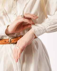 Edwardian white Cotton Soutache button down night gown