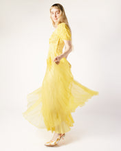 Load image into Gallery viewer, 1930s Organdy Buttercup yellow  gown, as is