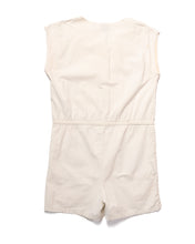 Load image into Gallery viewer, 80s Dune Duds Cream Cotton Romper