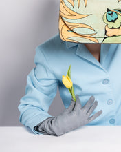 Load image into Gallery viewer, 1960&#39;s Bessi Velvet Clutch with Brass Arc Handles