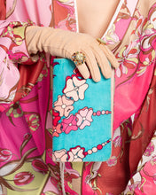 Load image into Gallery viewer, 1960's Pucci Velvet Clutch Envelope Pouch with Zipper Compartments